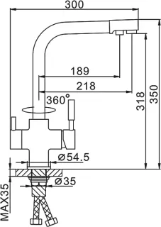 Смеситель для кухни Frap F4352-23 бежевый